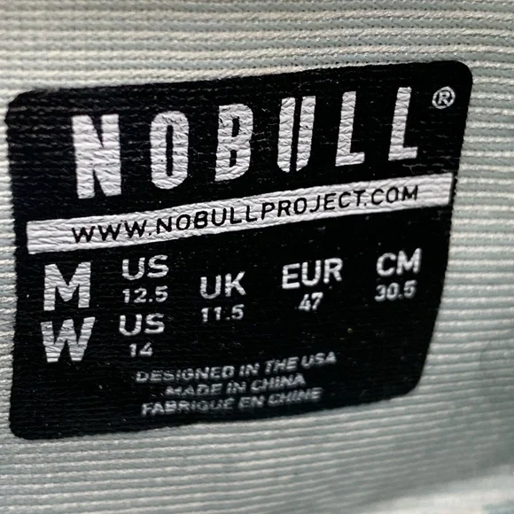 Nobull Superfabric CrossTrainer Shoes Men’s Sz 12.5‎ Women's Sz 14